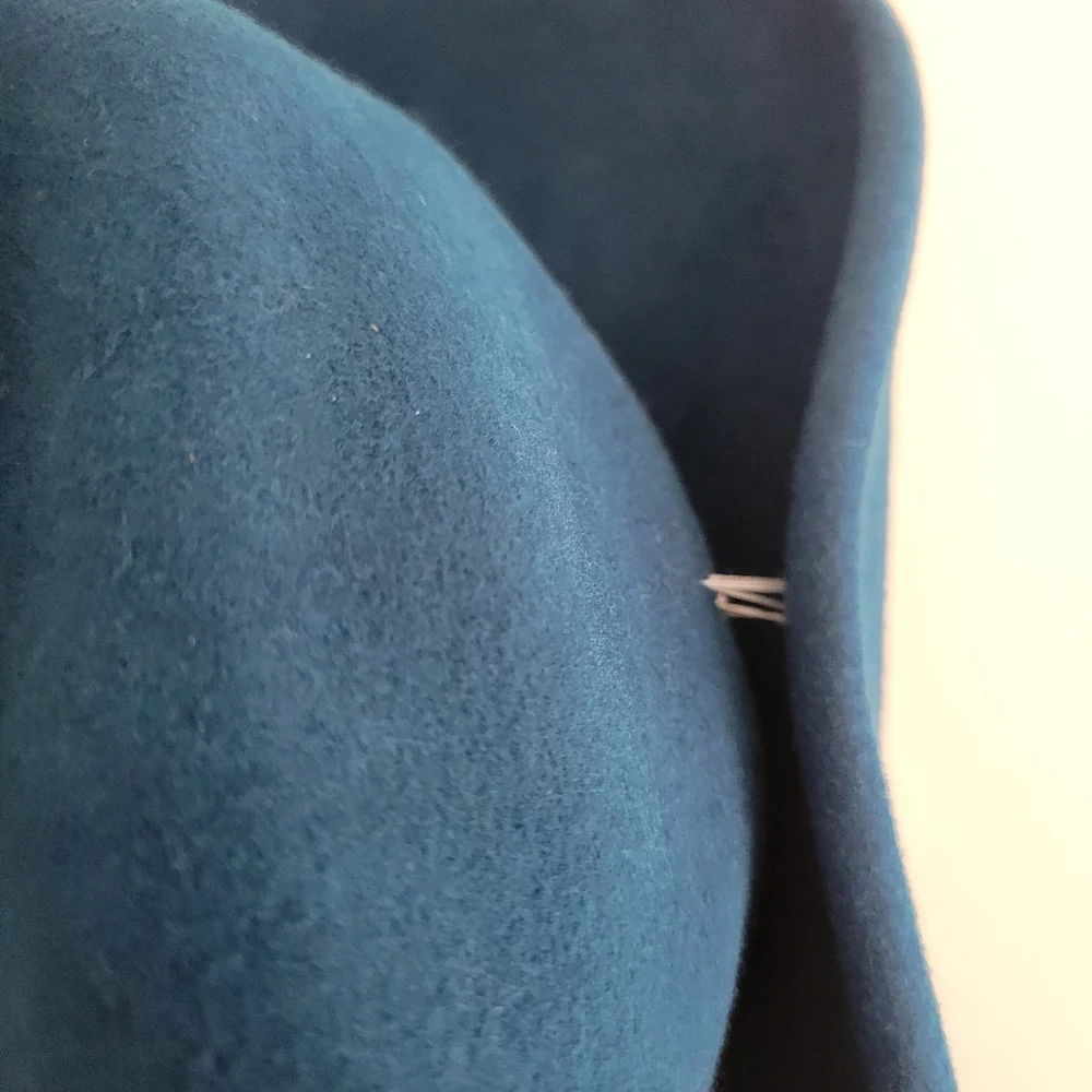 Paul Smith NEW Blue Wool‎ Fedora Hat Size M